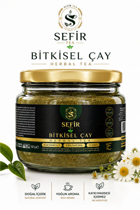 SEFİR Bitkisel Çay | Premium Karışık Bitki Çayı | Papatya, Hibiskus, Melisa, Rezene, Zencefil ve Bitkisel Harman