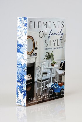 صندوق كتب مزخرف لعناصر العائلة