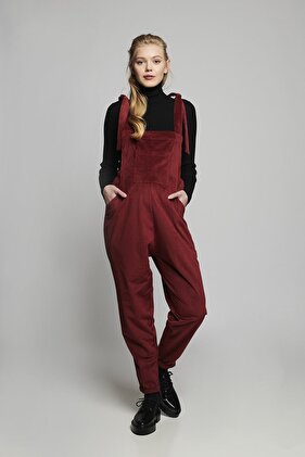 Johana Bordo Konforlu Kadife Hamile Salopet