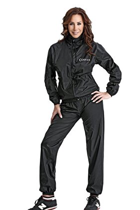 بدلة رياضية للساونا باللون الأسود - بدلة رياضية للساونا للجنسين