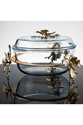 Japanese Rose with Pyrex Service Lid