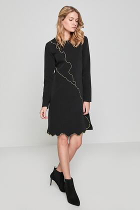 فستان أسود نسائي 7YAK83976EW