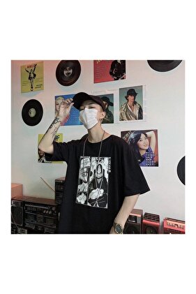 Daily Anime Naruto : Itachi Uchiha Siyah Unisex T-shirt