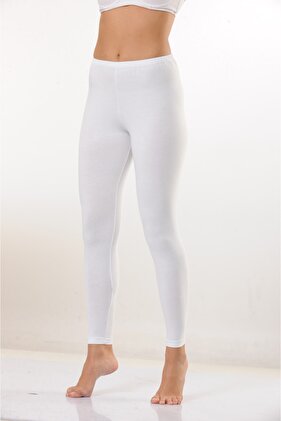 الجوارب الطويلة القطنية البيضاء للمرأة