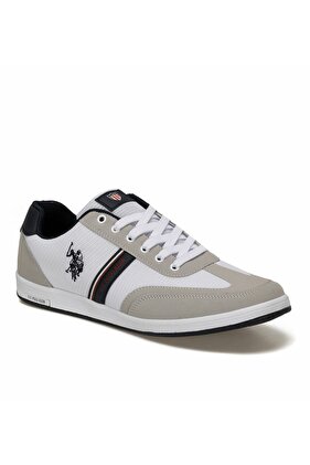 US Polo Assn. حذاء كاريس الأبيض للرجال