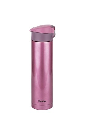 Pembe Paslanmaz Çelik Termos 450ml