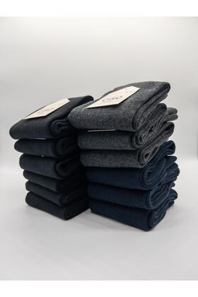 Κάλτσες Basic 12 Ζεύγη Ανδρικές Βαμβακερές μονόχρωμες κάλτσες