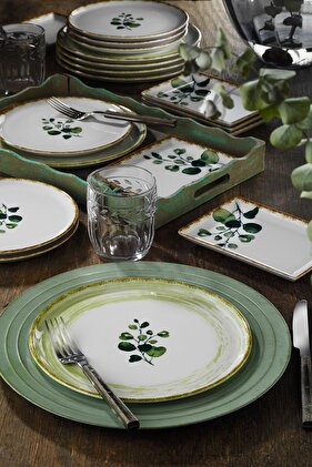 طقم تقديم الطعام والعرض 18 قطعة من إيلينيا