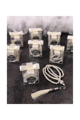 10 مسبحة ميكا مع اللؤلؤ في صندوق وعد هدية خطوبة هدية زفاف