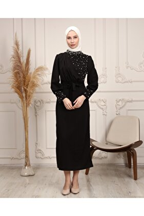Inci Detaylı Özel Gün Elbisesi