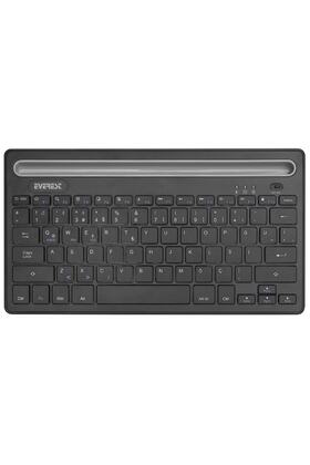 Kb-bt82 Siyah Bluetooth Ultra Ince+şarjlı Mac/win/android/ıos Uyumlu Tablet Standlı Kablosuz Klavye