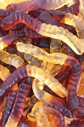 Worms Happy 1 كجم - حلوى جيلي دودة الكولا