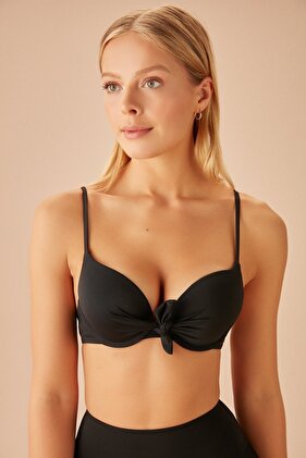 Önden Bağcıklı Full Dolgulu Bikini Üst