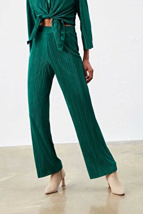Pilise Pantolon - Yeşil