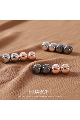 12 Pair Scarf Magnet Shawl Magnet Metal Plated Scarf Magnet Hijab Pins Brooch Brooch Hijab Magnet