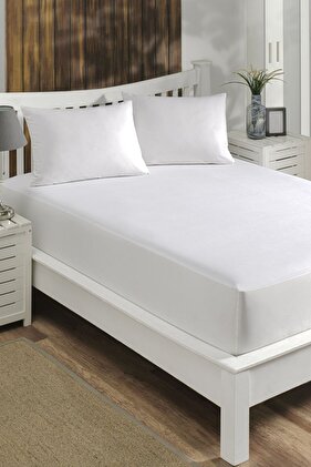 180x200 Liquid Proof Microfiber Fitted Mattress Protector with Sheets Double Size