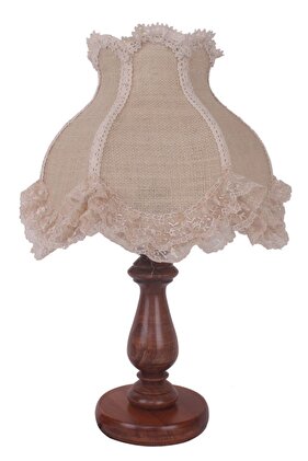 عاكس الضوء باللون البني الفاتح مصنوع يدويًا من الخشب الكلاسيكي knvc002