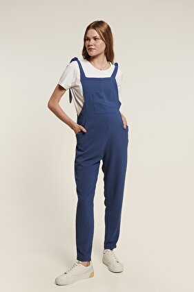 JAMIE Rahat Konforlu Lacivert Hamile Salopet