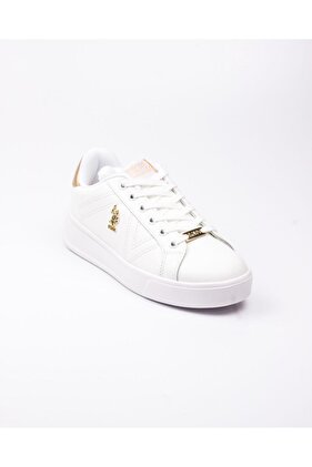 حذاء رياضي نسائي من U.S. Polo Exxy أبيض - 38