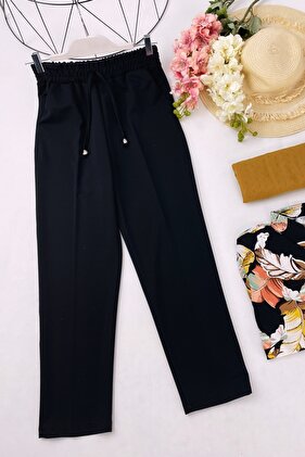 بنطلون كريب ذو ساق ضيقة