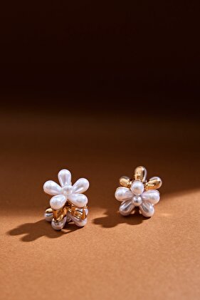 2'li Inci Detaylı Küçük Metal Mandal Toka