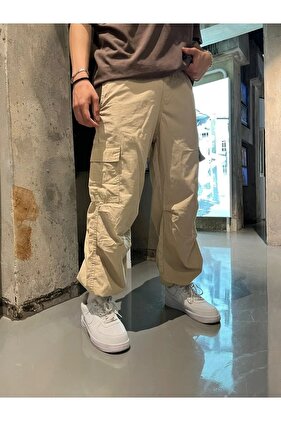 Kargo Cepli Paraşüt Kumaş Unisex Pantolon