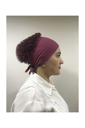 کلاه شنای حجاب زرشکی زنانه Zamir - کد 38058786