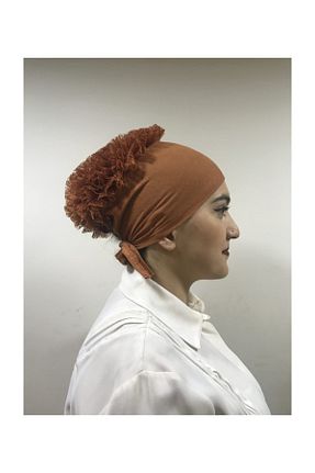 کلاه شنای حجاب قهوه ای زنانه Zamir - کد 38060841