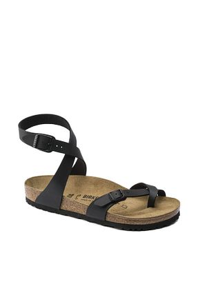 صندل مشکی زنانه پاشنه تخت Birkenstock - کد 49519161