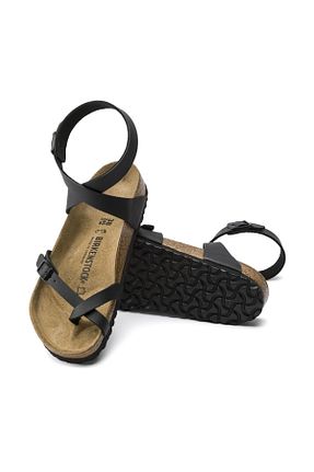 صندل مشکی زنانه پاشنه تخت Birkenstock - کد 49519161