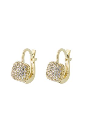 گوشواره طلا طلائی زنانه 14 عیار GençTaş Kuyumculuk - کد 45797849