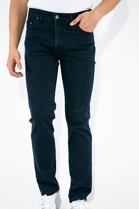 شلوار جین سرمه ای مردانه پاچه ساده FORZA JEANS - کد 46080879