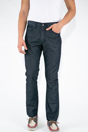 شلوار جین سرمه ای مردانه پاچه ساده FORZA JEANS - کد 41673196