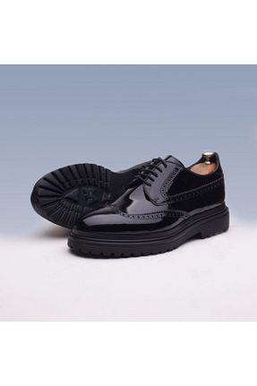 کفش کلاسیک مشکی مردانه چرم لاکی İBAY - کد 46389976