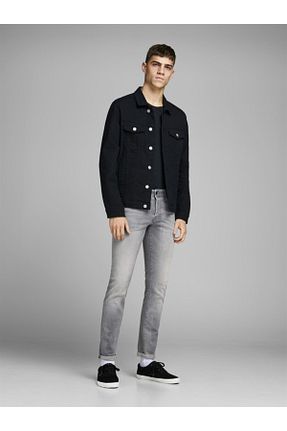 شلوار جین طوسی مردانه رگولار Jack & Jones - کد 46534199