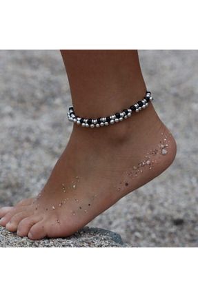 خلخال جواهر طوسی زنانه روکش نقره PRIMERO COLLECTION - کد 46571462