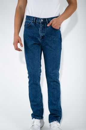 شلوار جین آبی مردانه پاچه ساده جین کد 47111289