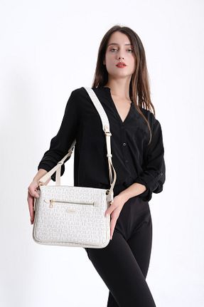 کیف پستچی بژ زنانه چرم مصنوعی Just Polo - کد 47148798