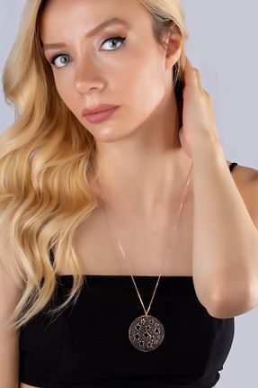 گردنبند نقره مشکی زنانه 925 عیار LINTERNA - کد 36316418