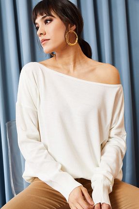 پلیور نباتی زنانه ساده Olalook - کد 36539592