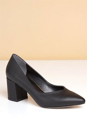 کفش پاشنه بلند کلاسیک مشکی زنانه چرم مصنوعی Pierre Cardin - کد 36200114