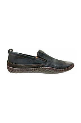 کفش کژوال مشکی مردانه چرم خالص Mammamia - کد 37369057