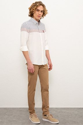 شلوار قهوه ای مردانه پنبه ای U.S. Polo Assn. - کد 76647398