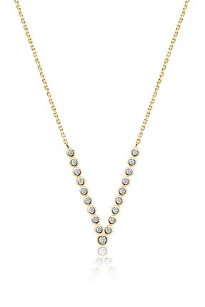 گردنبند نقره زرد زنانه 925 عیار Khailo Silver - کد 436667