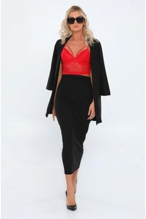 دامن حجاب مشکی زنانه کمر کش دار Essah Moda - کد 97269389