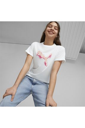 تیشرت سفید زنانه Relaxed Puma - کد 761600371