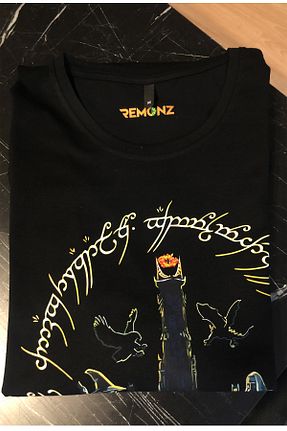 تیشرت سایز بزرگ مشکی زنانه گشاد remonz - کد 238463147