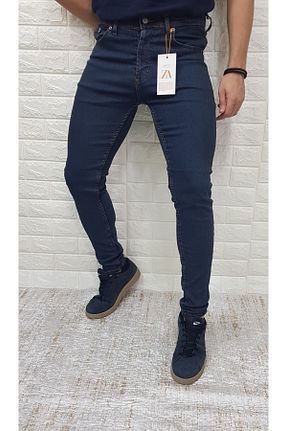 شلوار جین خاکی مردانه پاچه تنگ Ceza Denim - کد 761435777