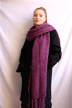 شال صورتی زنانه اکریلیک bySenaAkca - کد 349193465