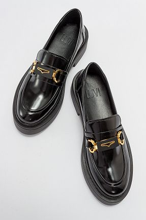 کفش لوفر مشکی زنانه چرم مصنوعی luvishoes - کد 761312800
